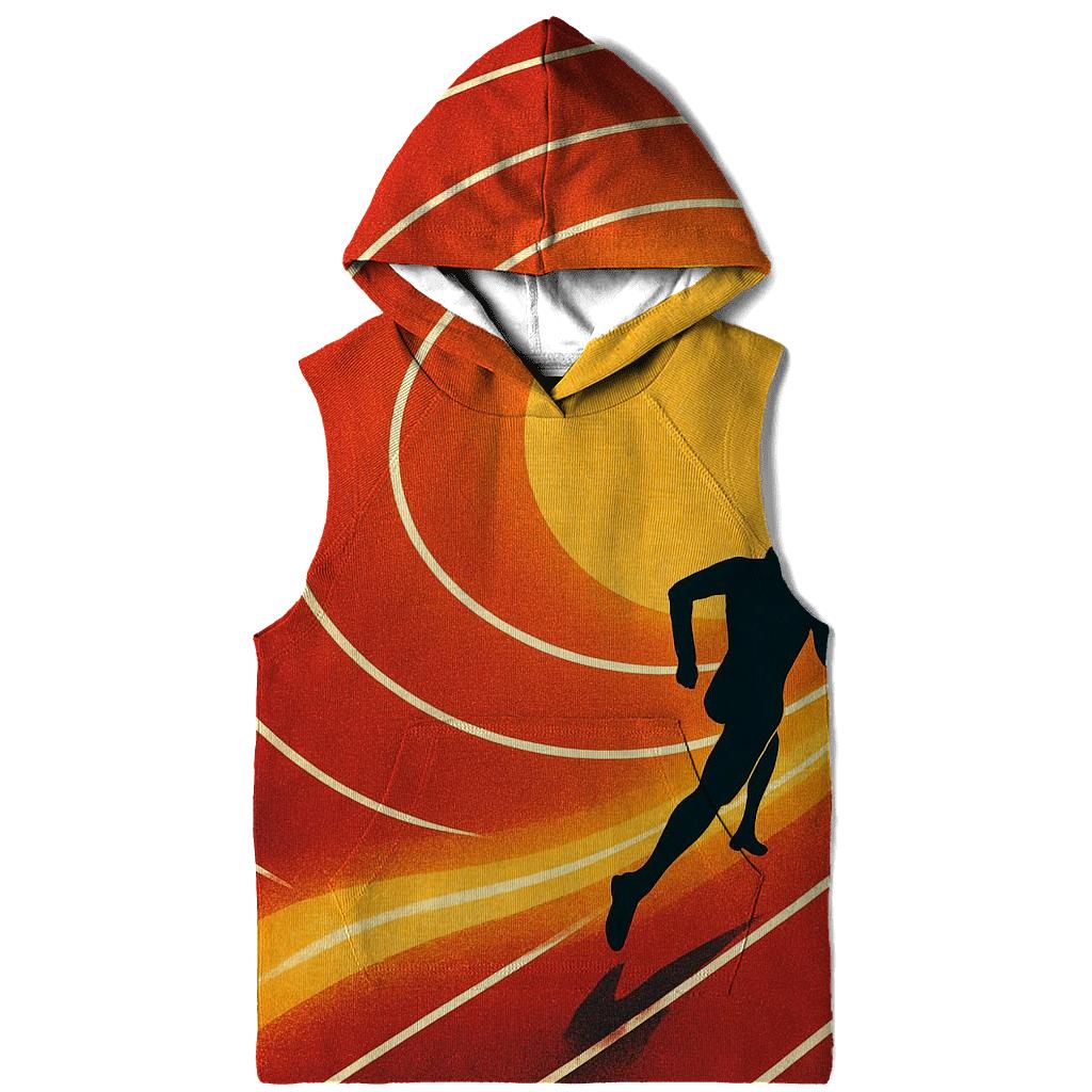 Solar Sprint Track Lanes graphic hoodies