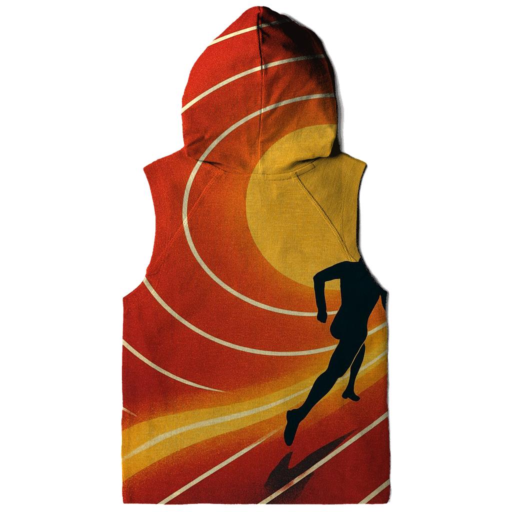 Solar Sprint Track Lanes graphic hoodies