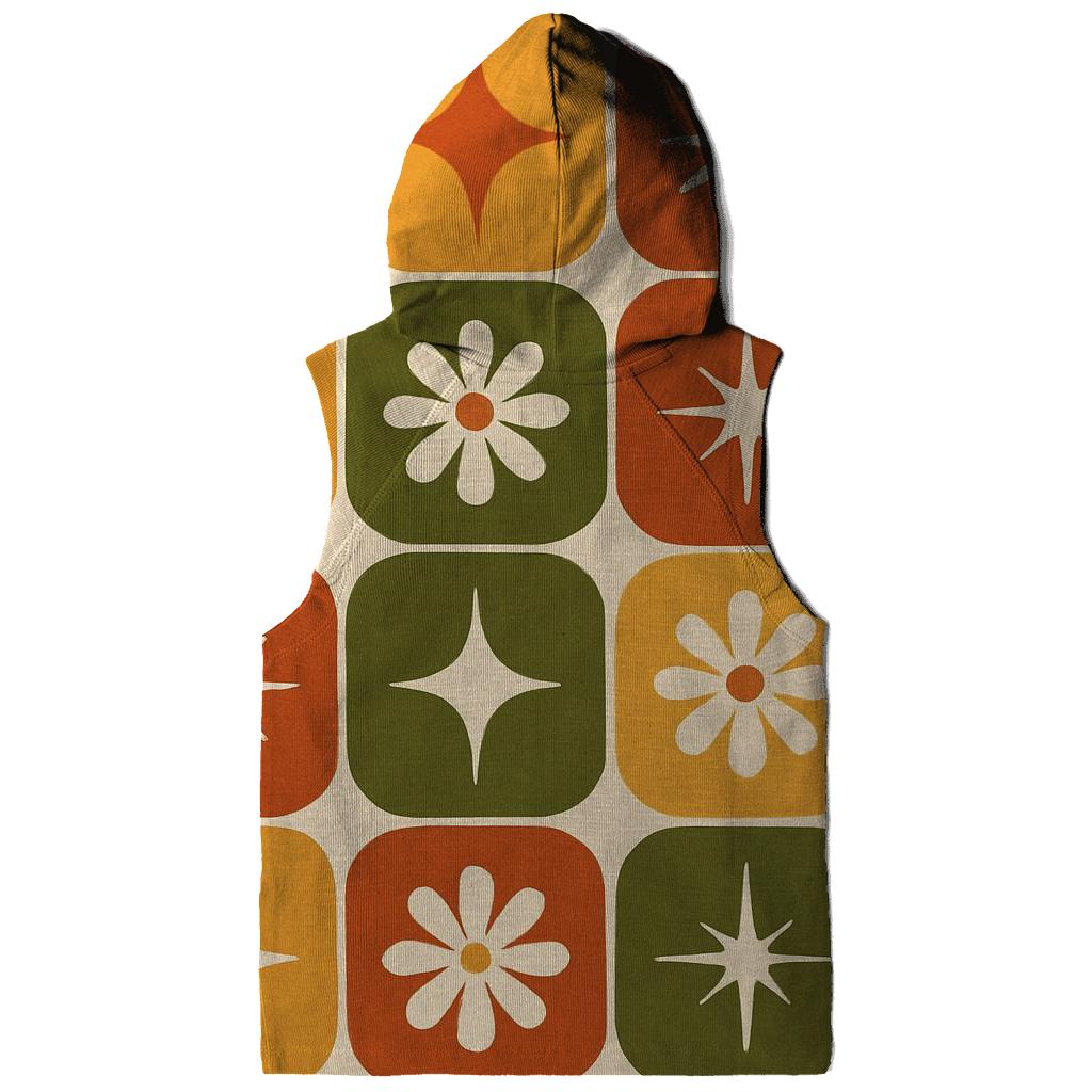 Seventies Kitchen Tile Starburst Grid graphic hoodies