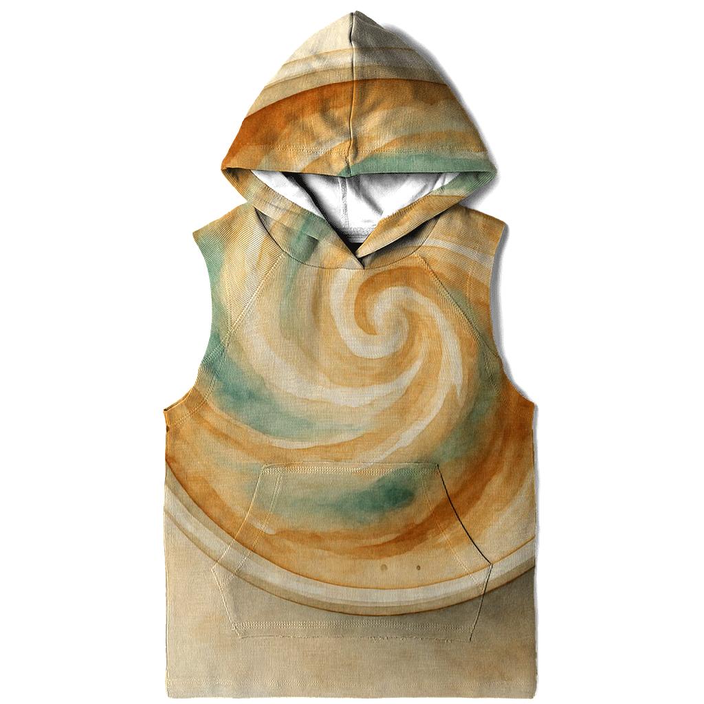 Latte Swirl Nebula embroidered hoodies