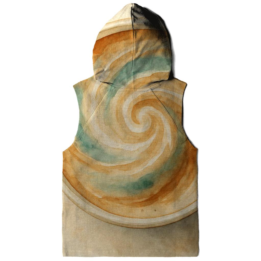 Latte Swirl Nebula embroidered hoodies