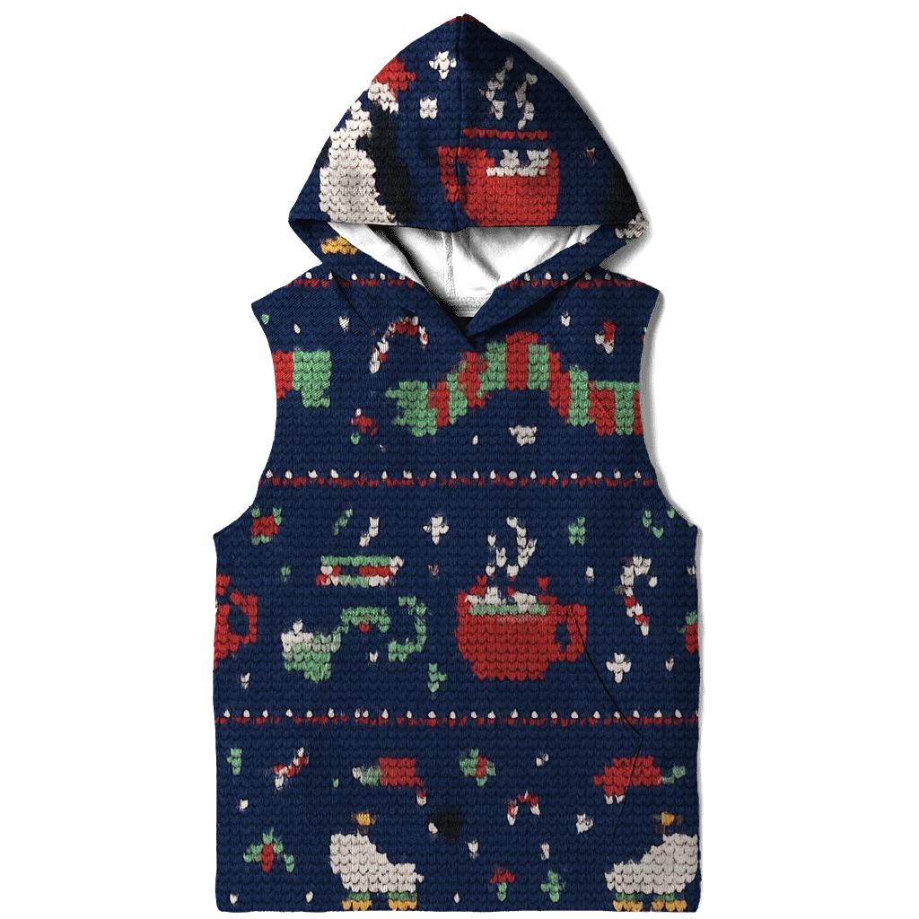 Penguin Parade Cocoa Cup Band Design zip-up hoodies