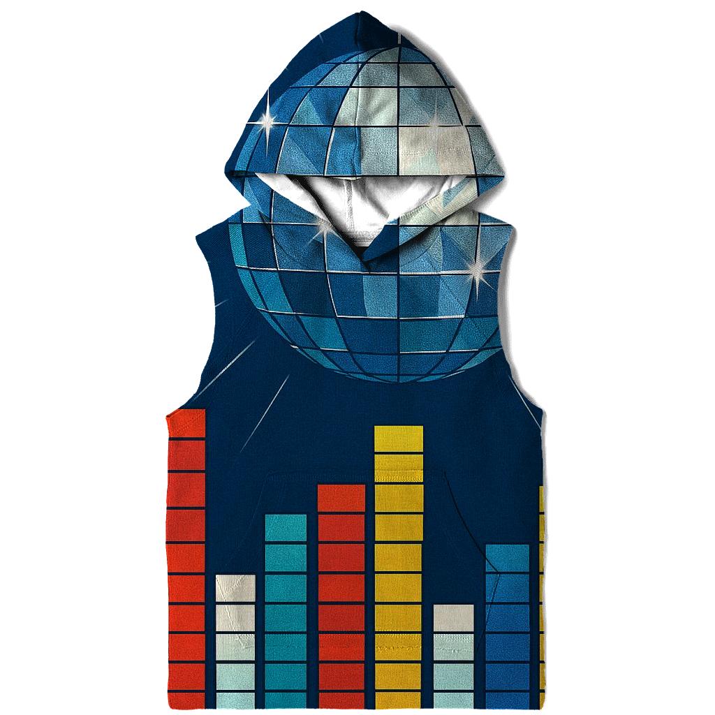 Disco Ball Signal City embroidered hoodies