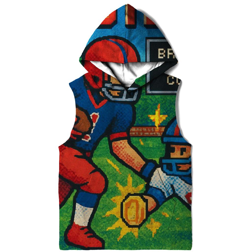 Retro Arcade Poster Braves Vs Cubs Battle Down premium hoodies