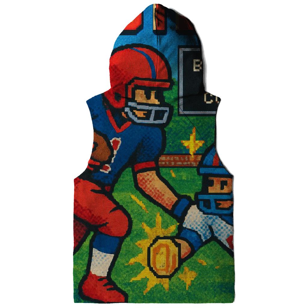 Retro Arcade Poster Braves Vs Cubs Battle Down premium hoodies