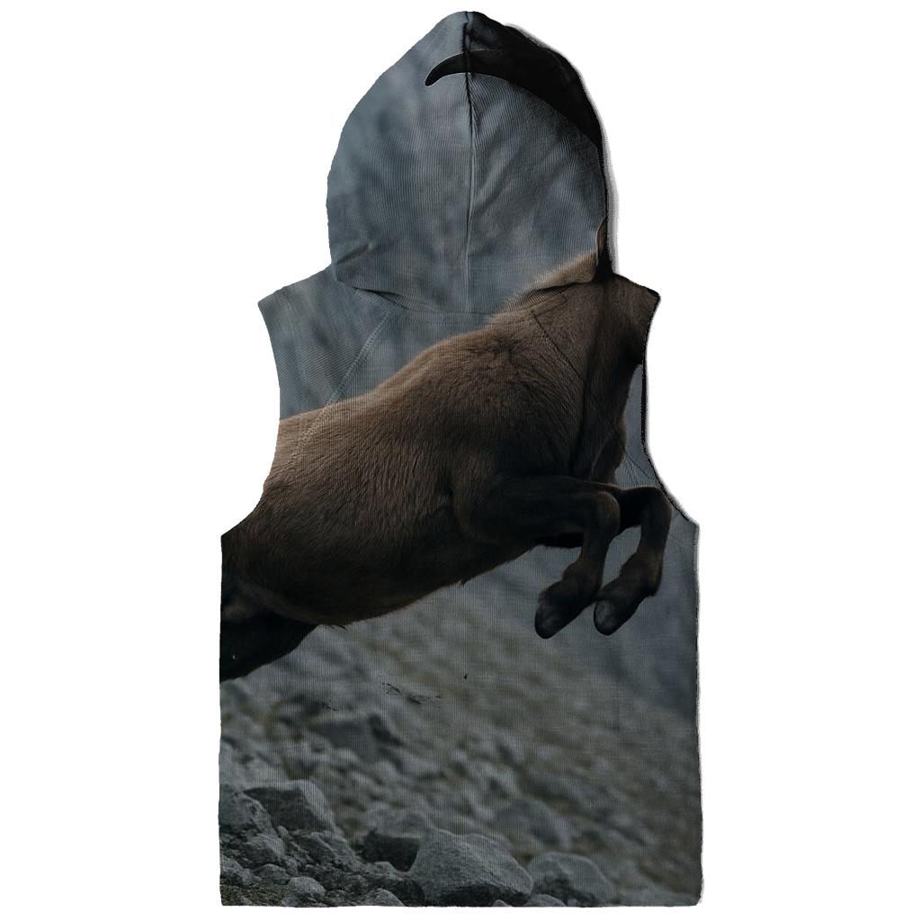 Scree Leap Alpine Ibex designer hoodies