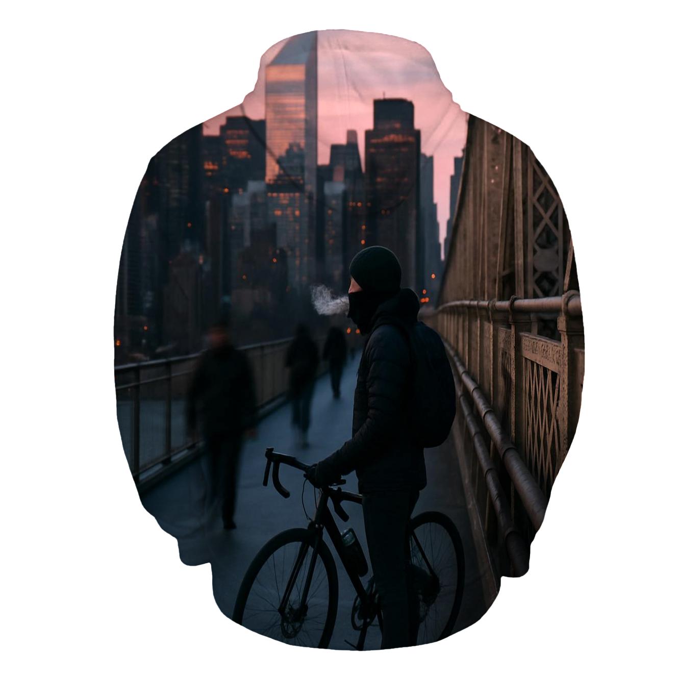 Queensboro Bridge Commuter Dawn Over Midtown hoodies fashion