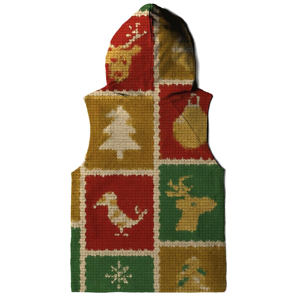 North Pole Postage Stamp Patchwork Design hoodie designs