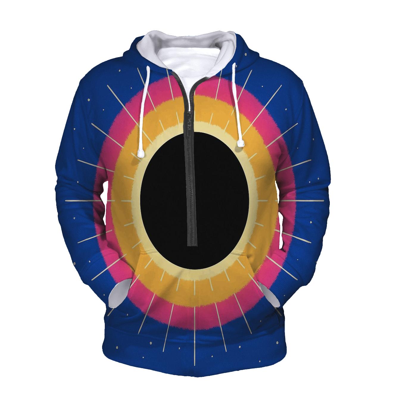 Eclipse Corona Lattice printed hoodies
