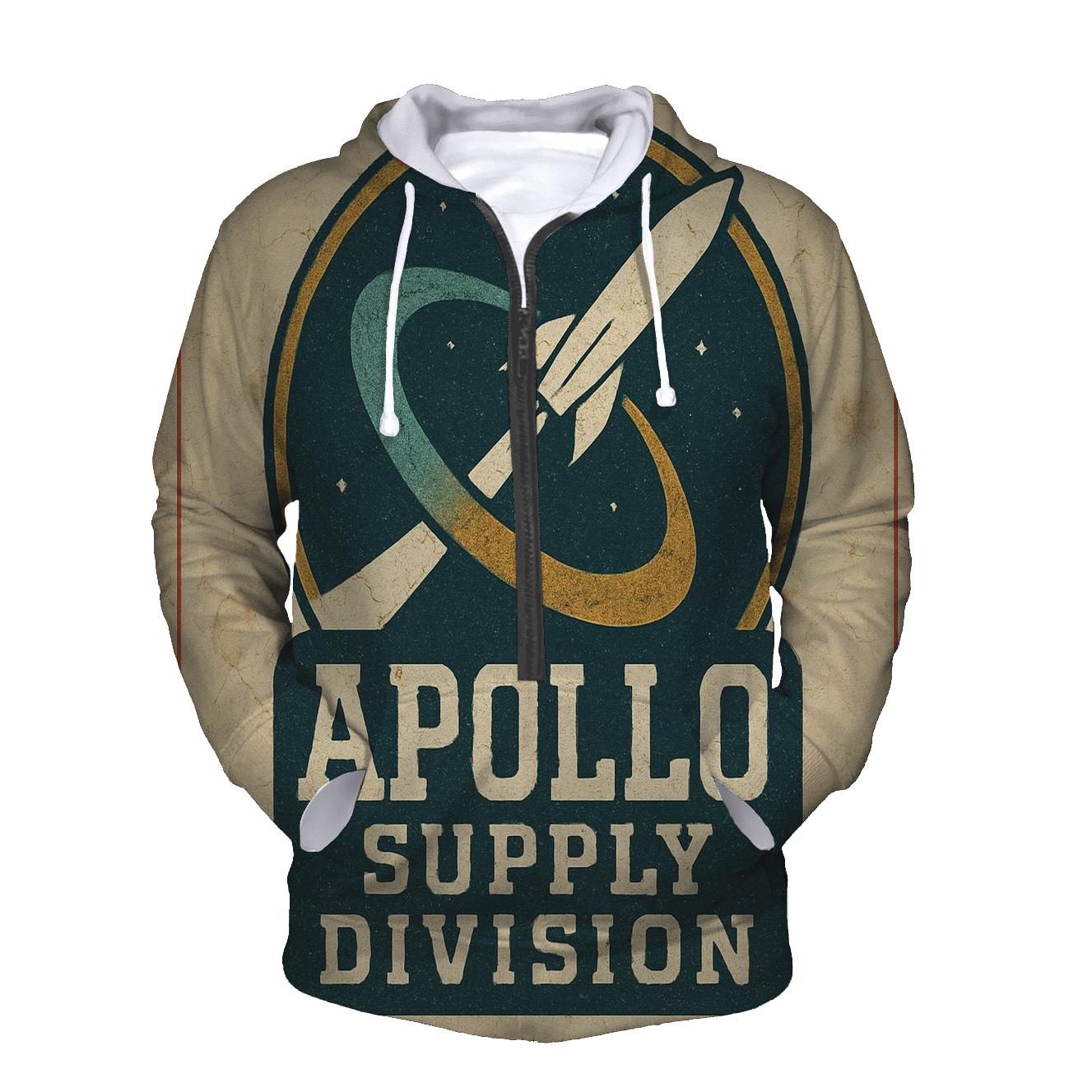 Weathered Apollo Era Mission Patch Poster designer hoodies