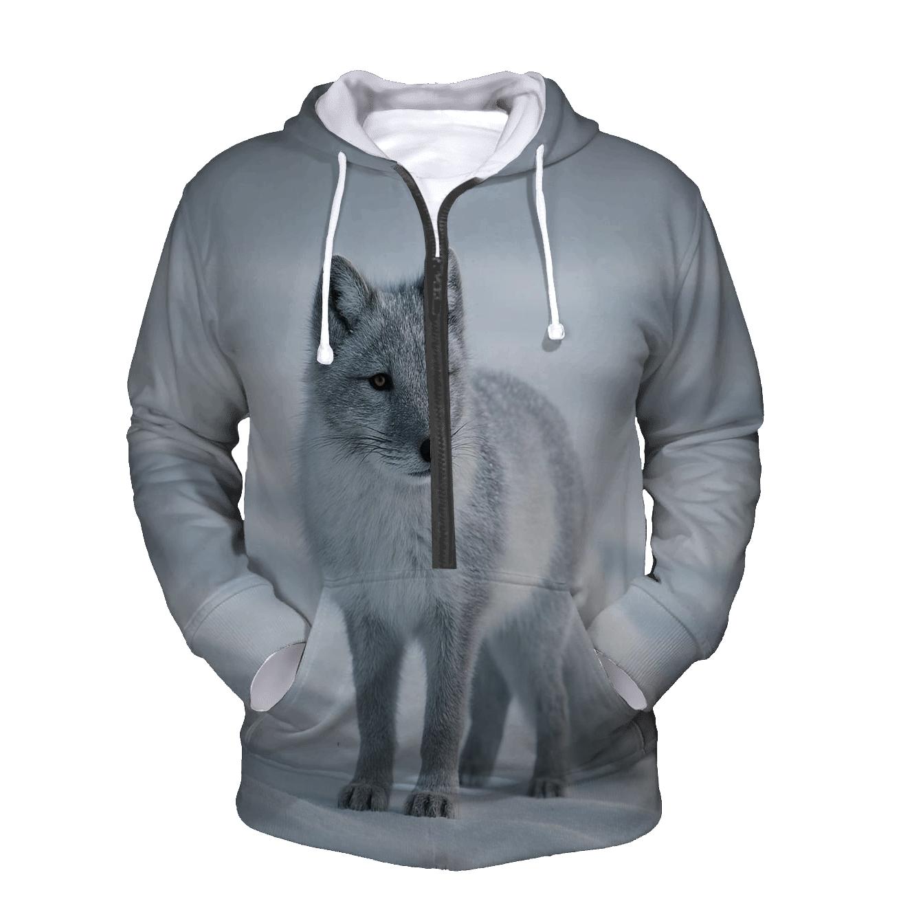 Frostline Sentinel Arctic Fox hoodie styles