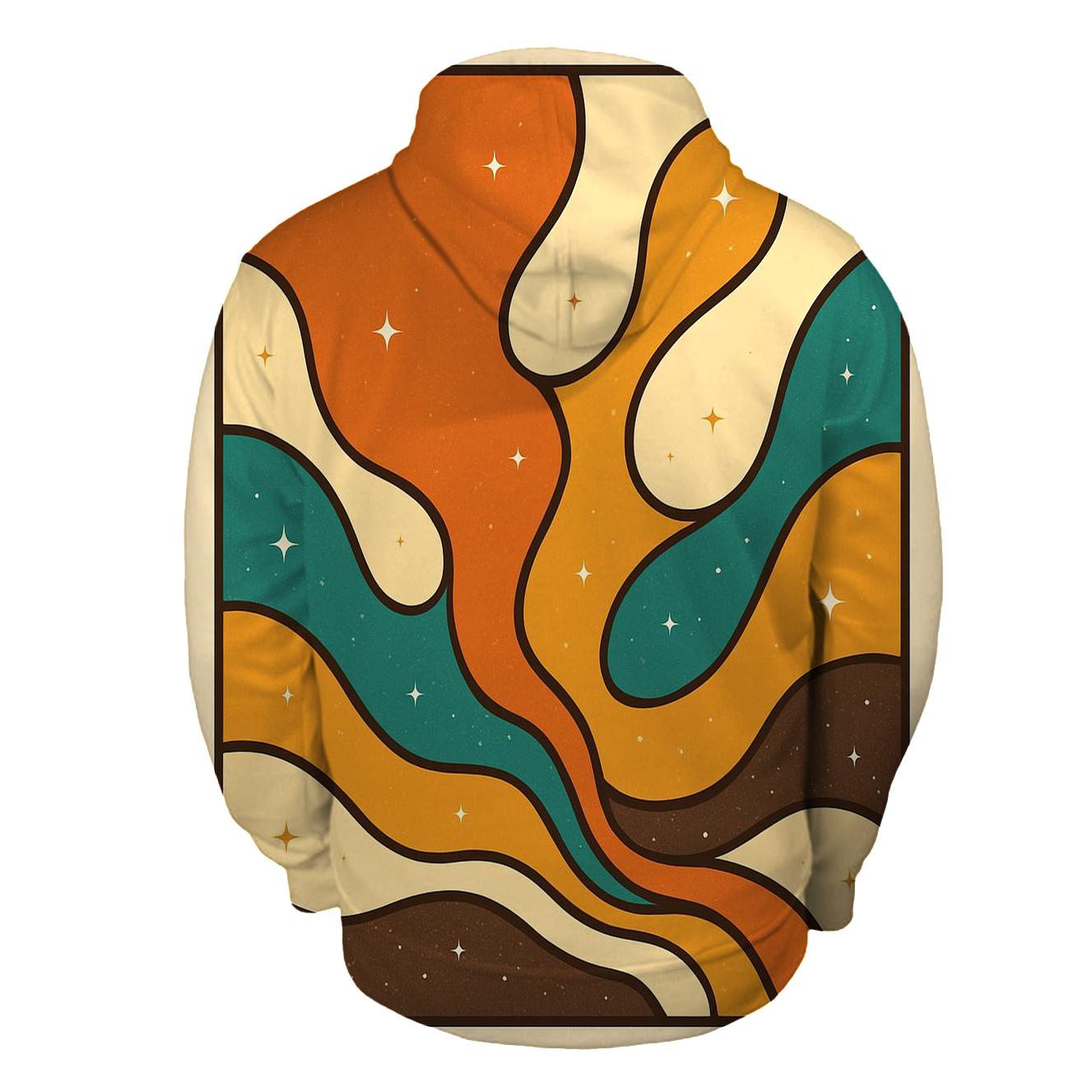 Groovy Lava Lamp Galaxy Waves pullover hoodies