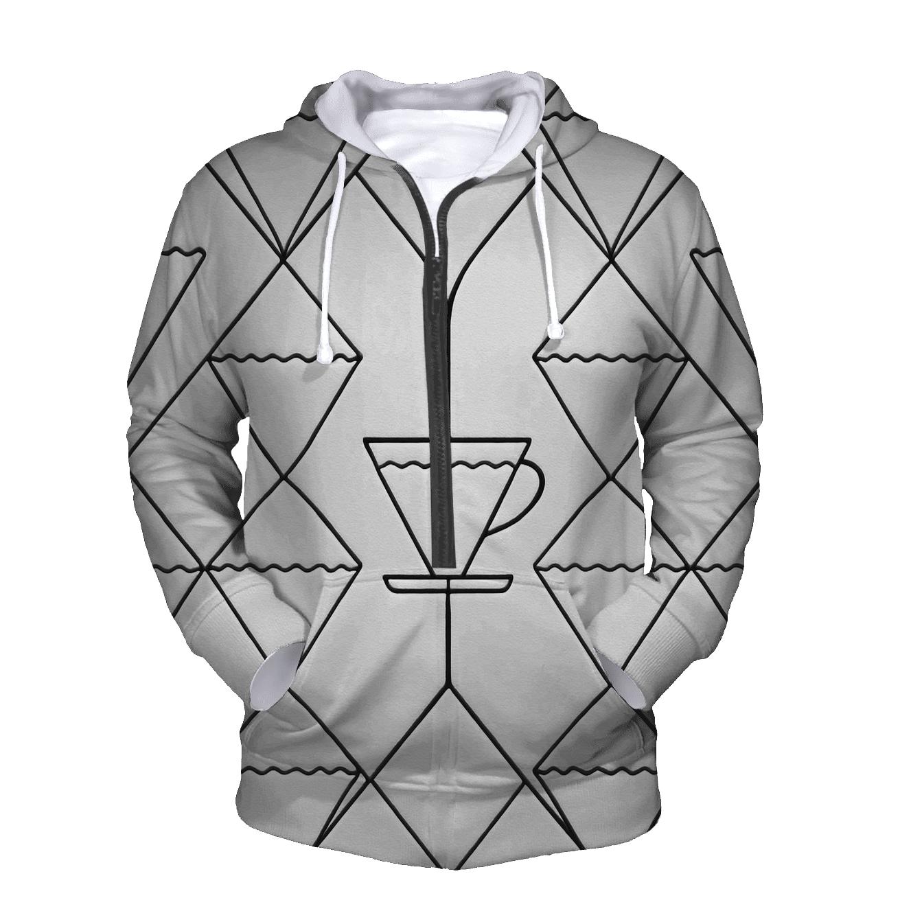 Filter Fold Geometry heavyweight hoodies