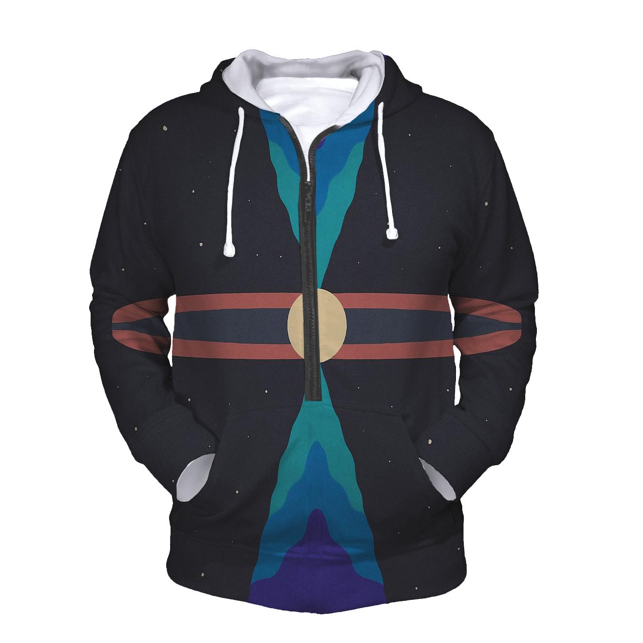 Jet Outflow Mirror Fans zip-up hoodies