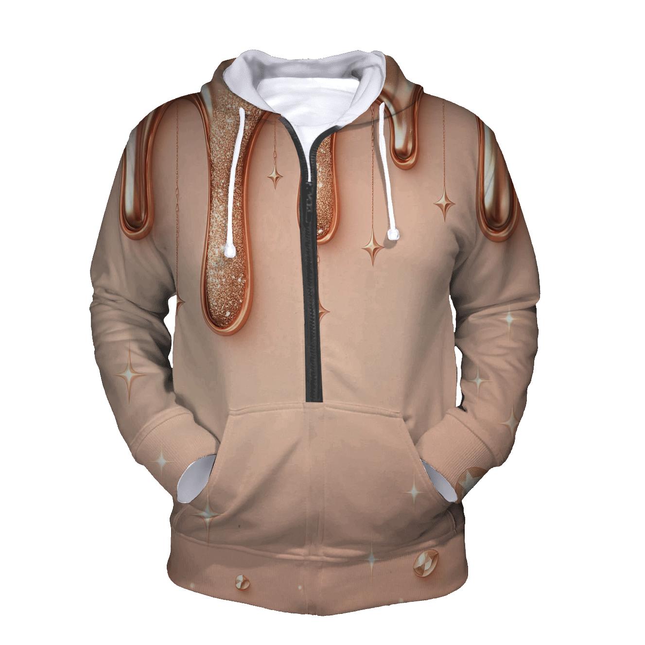 Rose Gold Liquid Luxe hoodie styles