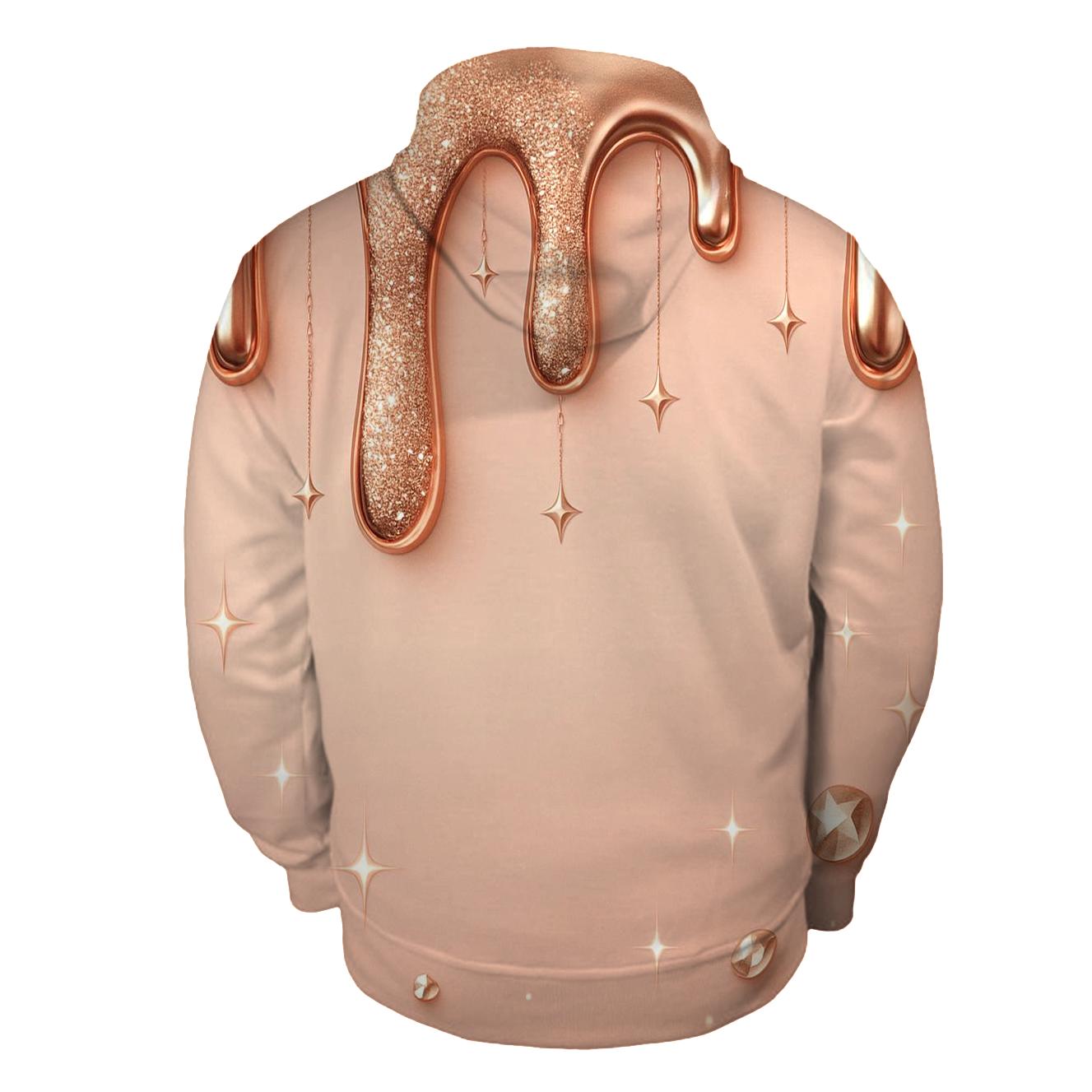 Rose Gold Liquid Luxe hoodie styles