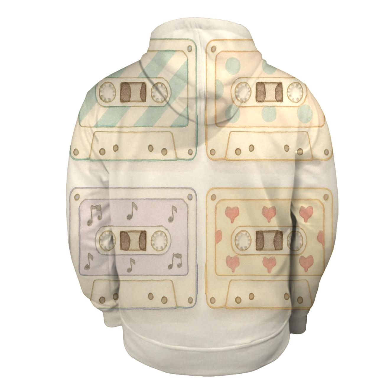 Cassette Patchwork Window custom hoodies