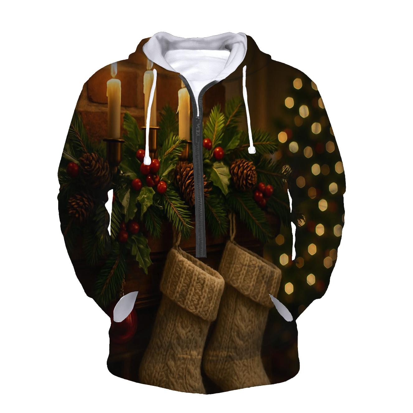Candlelit Mantel Of Evergreen Dreams graphic hoodies