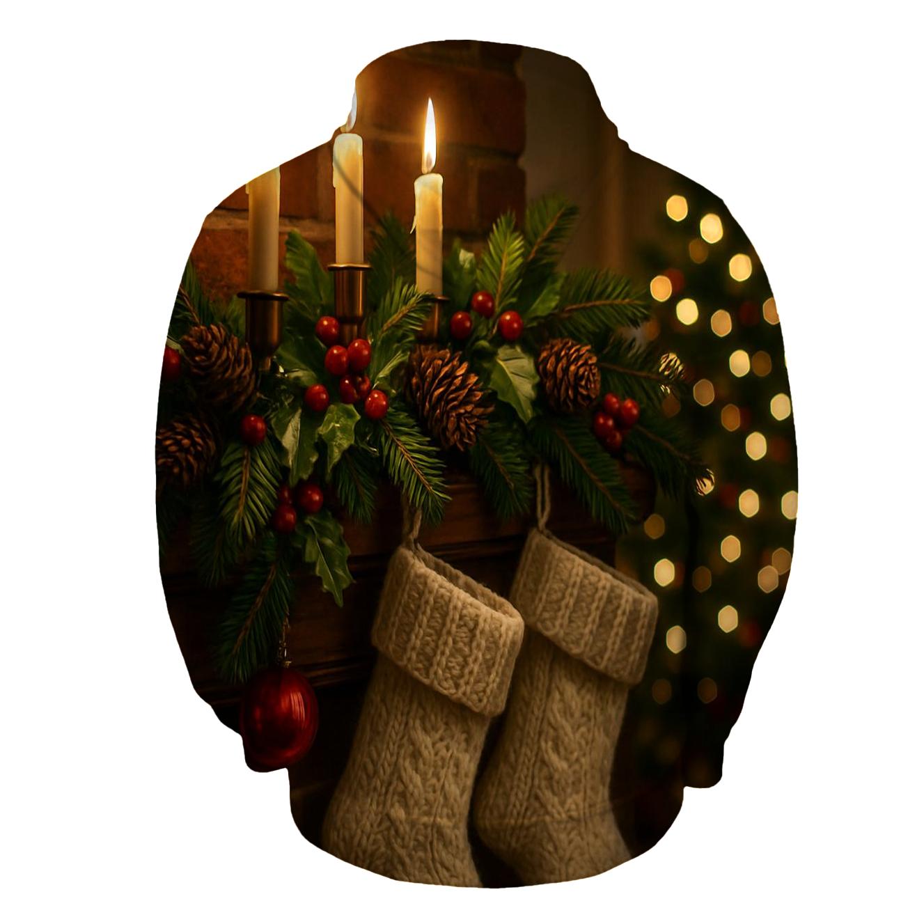 Candlelit Mantel Of Evergreen Dreams graphic hoodies
