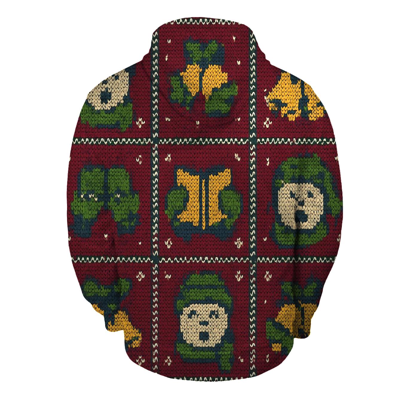 Carolers Mitten Harmony Panel Design custom hoodies