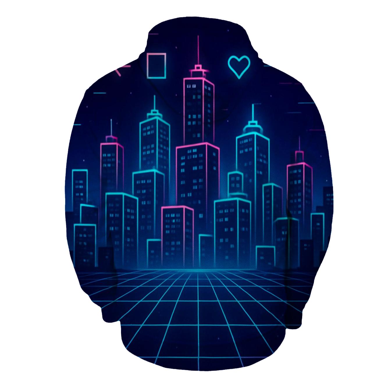 Midnight Arcade City Grid hoodies fashion