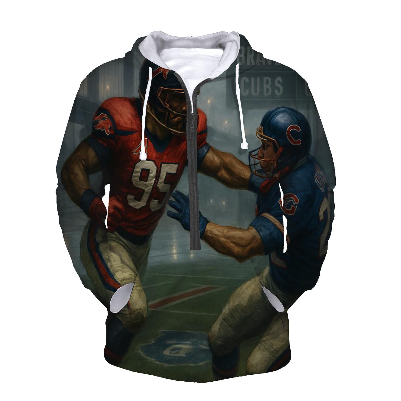Foggy Riverfront Clash Braves And Cubs custom hoodies