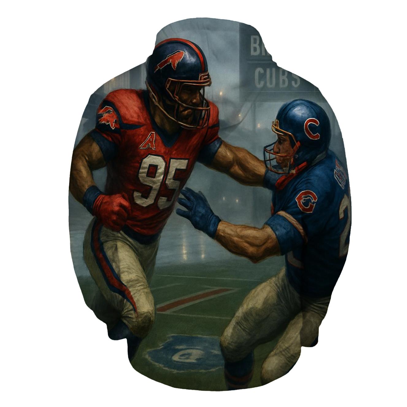 Foggy Riverfront Clash Braves And Cubs custom hoodies