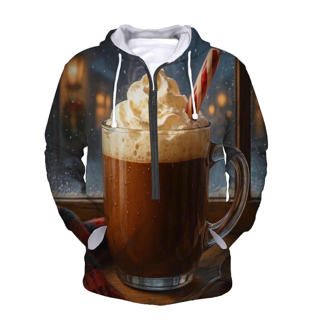 Sugarplum Cocoa By The Frosted Window graphic hoodies