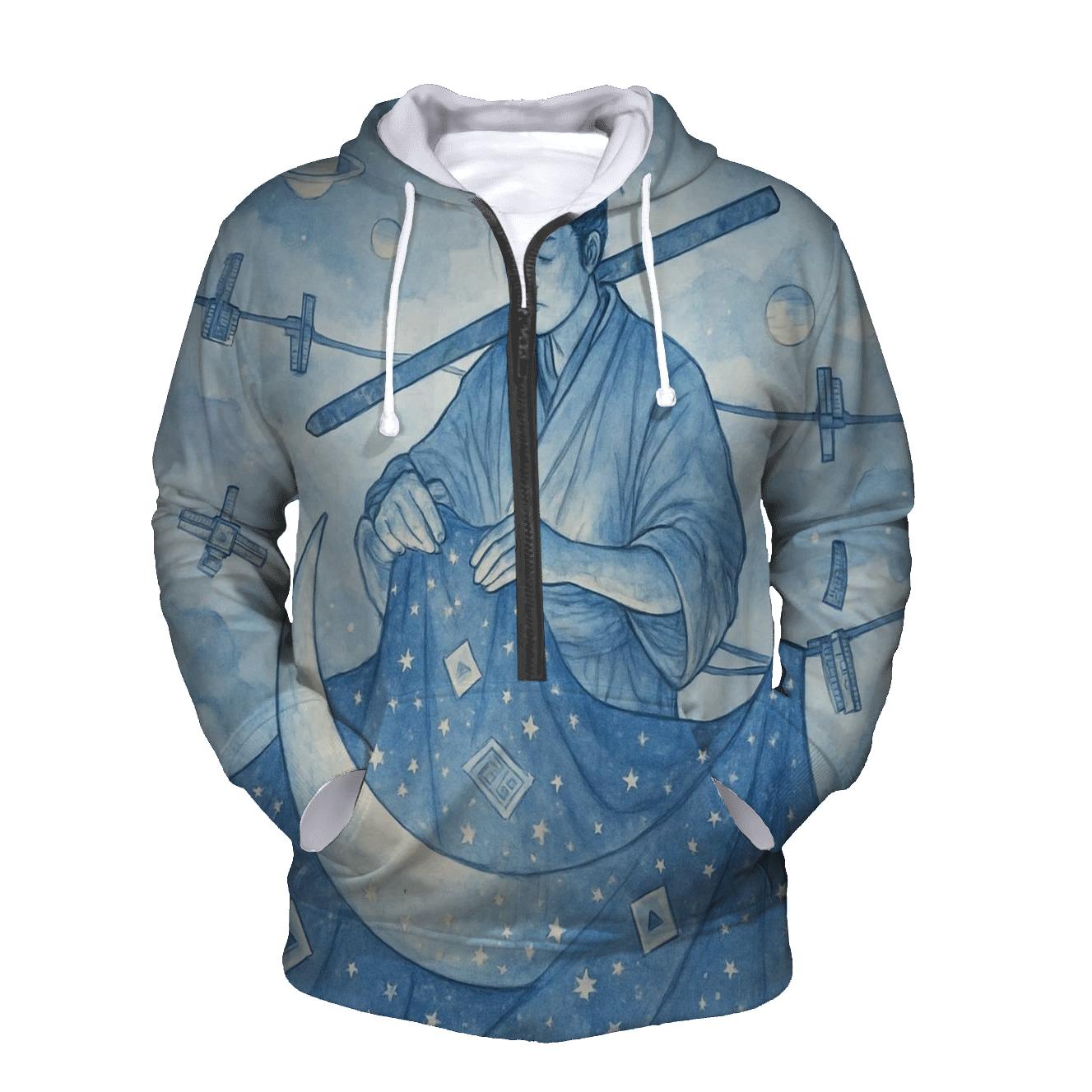 Lunar Laundry Day Samurai zip-up hoodies