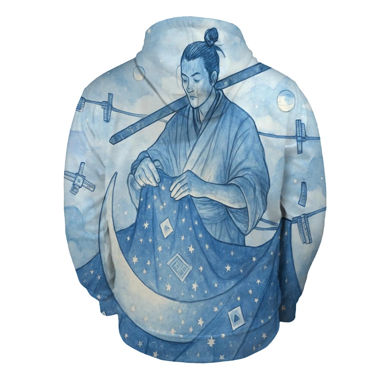 Lunar Laundry Day Samurai zip-up hoodies