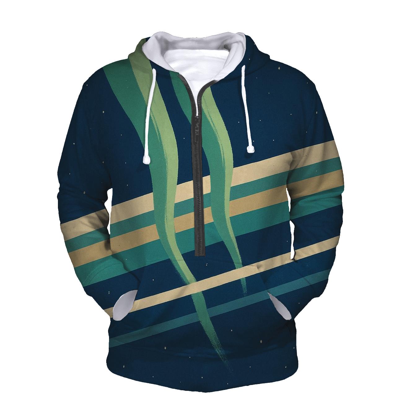 Aurora Curtain Ring Plane hoodie styles