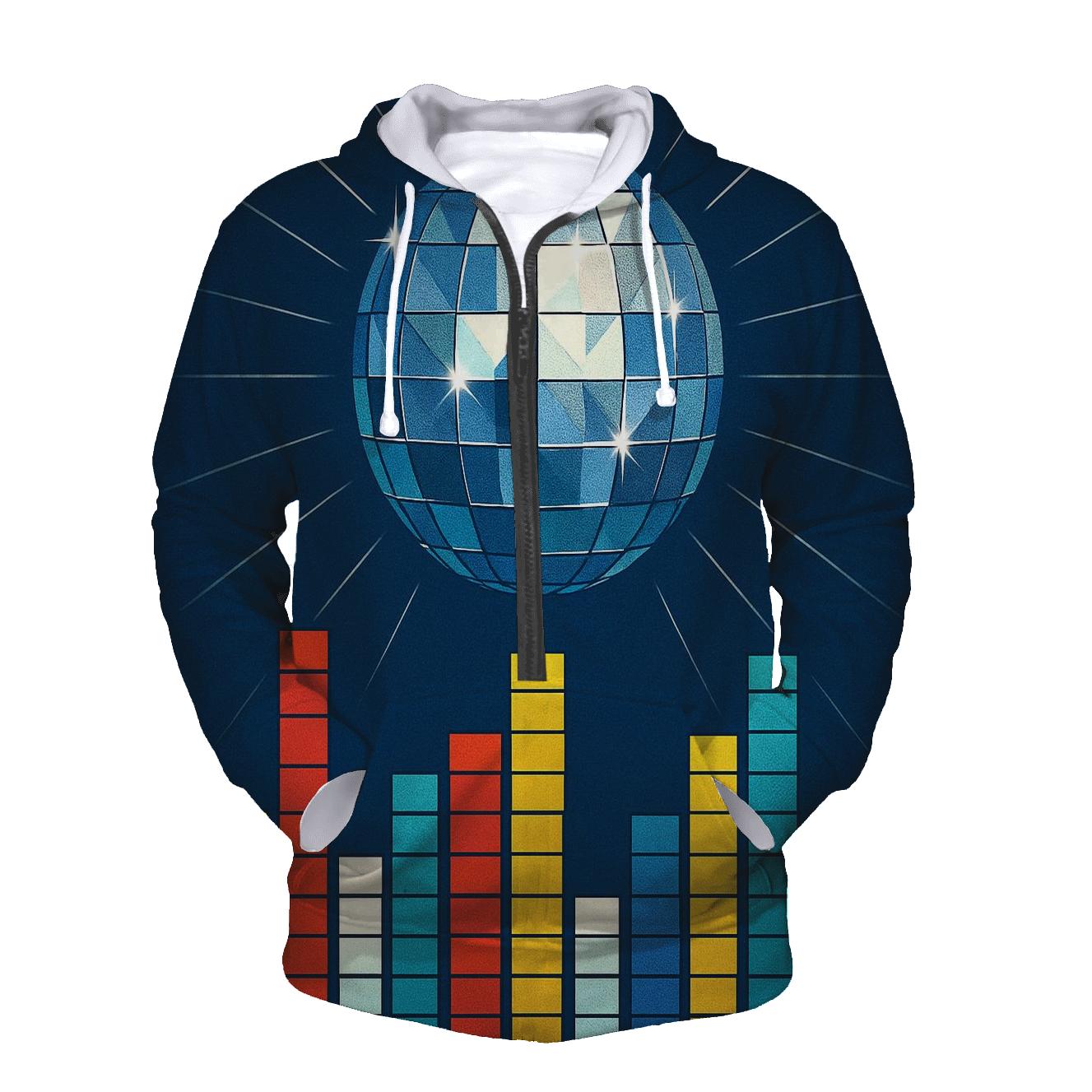 Disco Ball Signal City premium hoodies