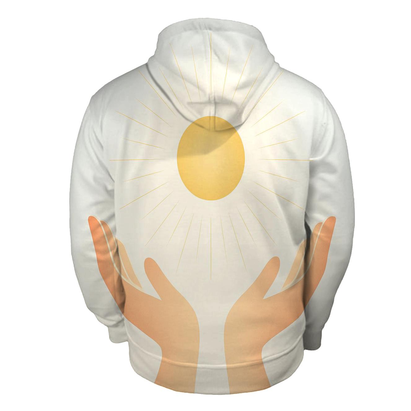 Open Hands Of Dawn Light hoodie designs
