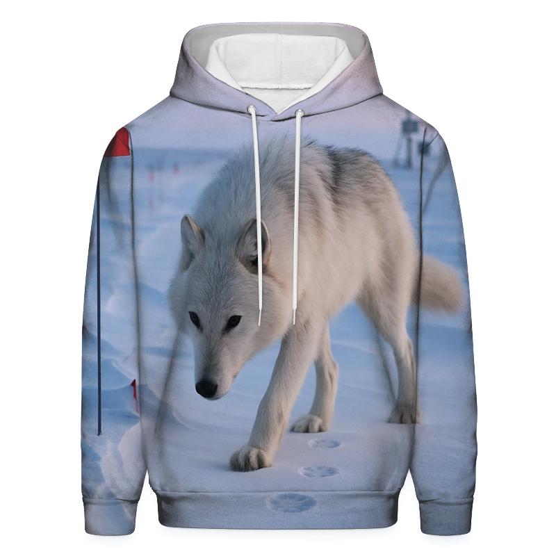 Ellesmere Ridge Arctic Wolf Survey Line pullover hoodies