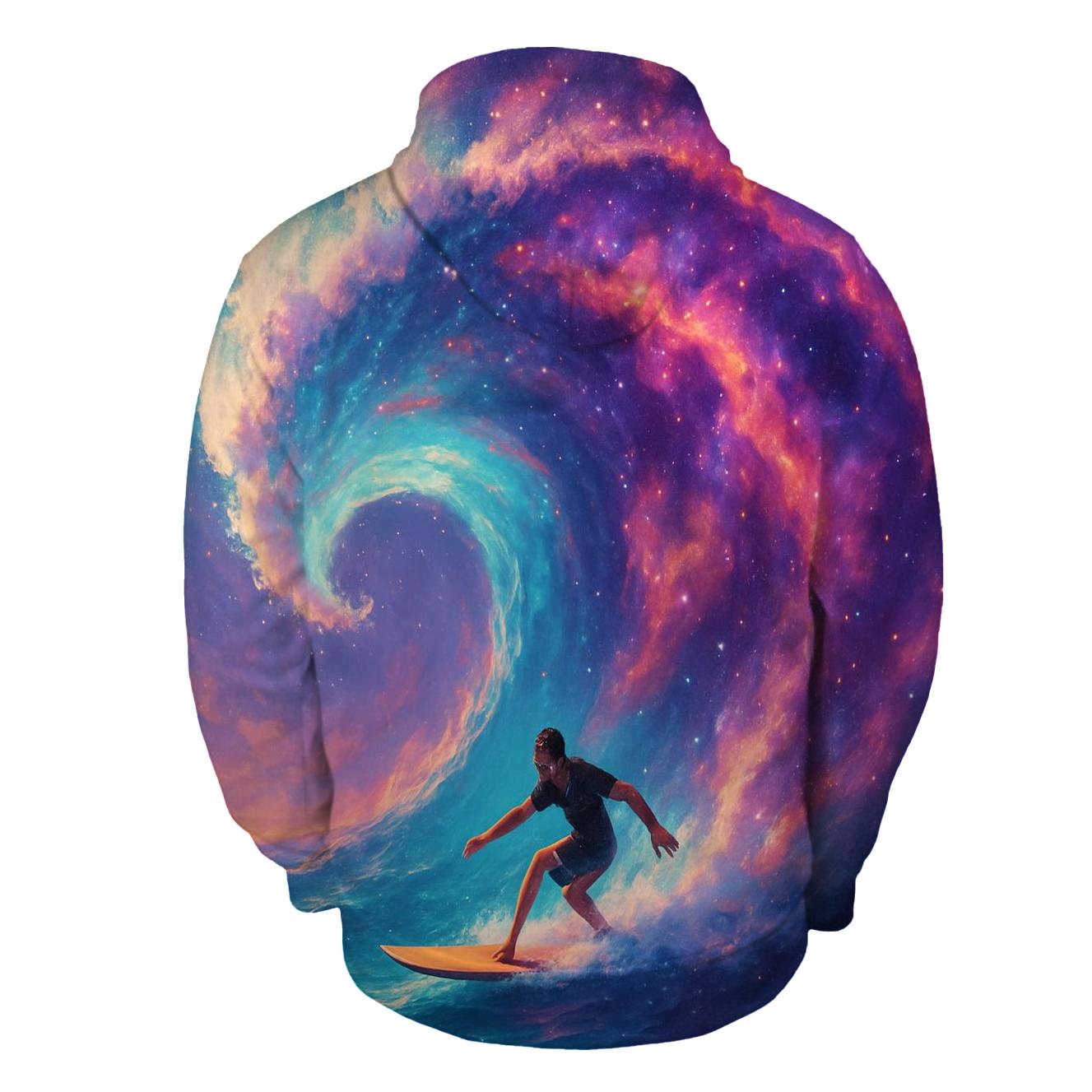 Nebula Wave Surf Session custom hoodies