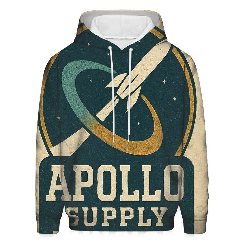Weathered Apollo Era Mission Patch Poster pullover hoodies