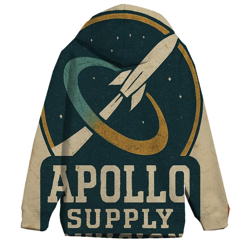 Weathered Apollo Era Mission Patch Poster pullover hoodies