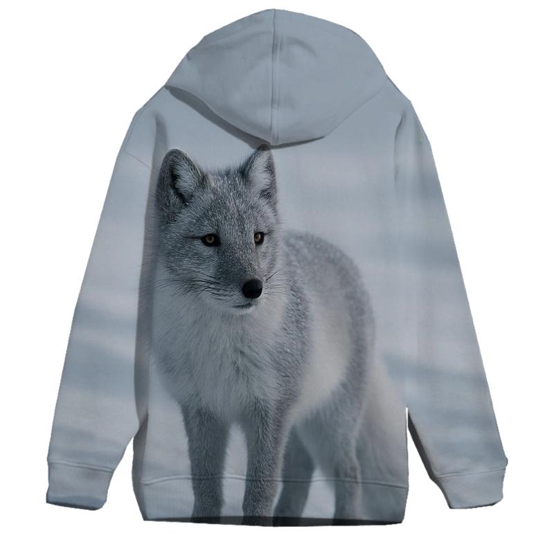 Frostline Sentinel Arctic Fox hoodie designs