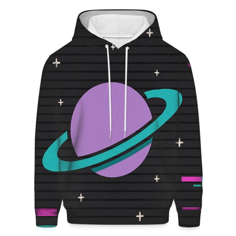 VHS Planetary Scanlines hoodie trends