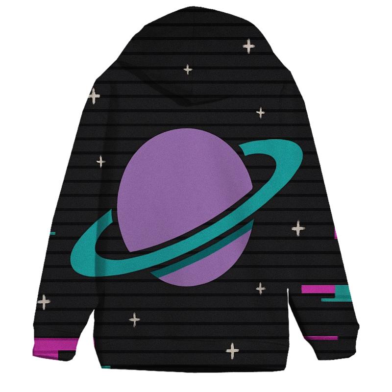 VHS Planetary Scanlines hoodie trends