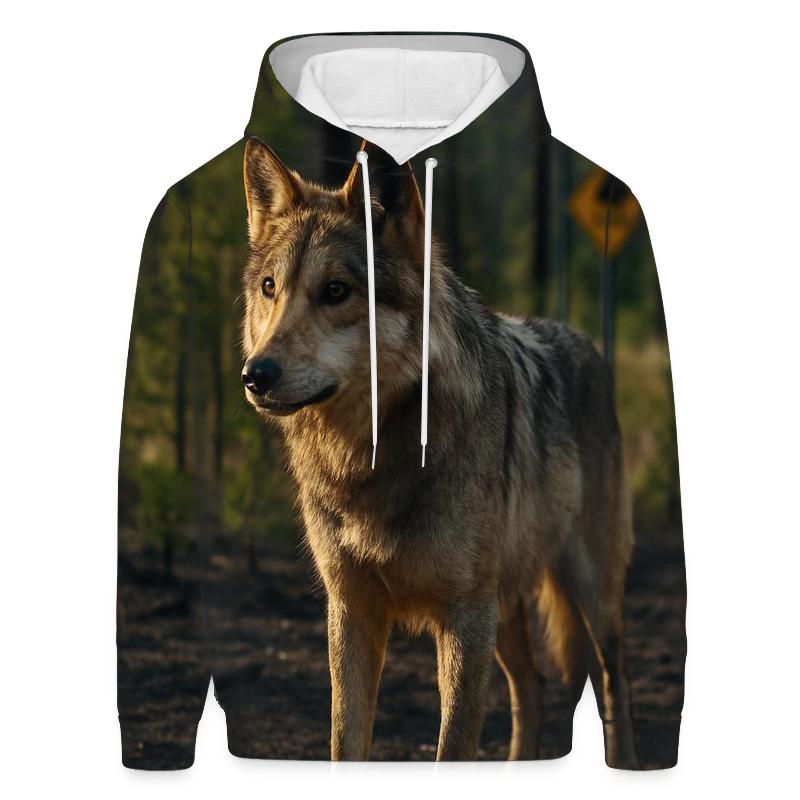 Mexican Gray Wolf In A Post Fire Ponderosa Edge hoodie styles