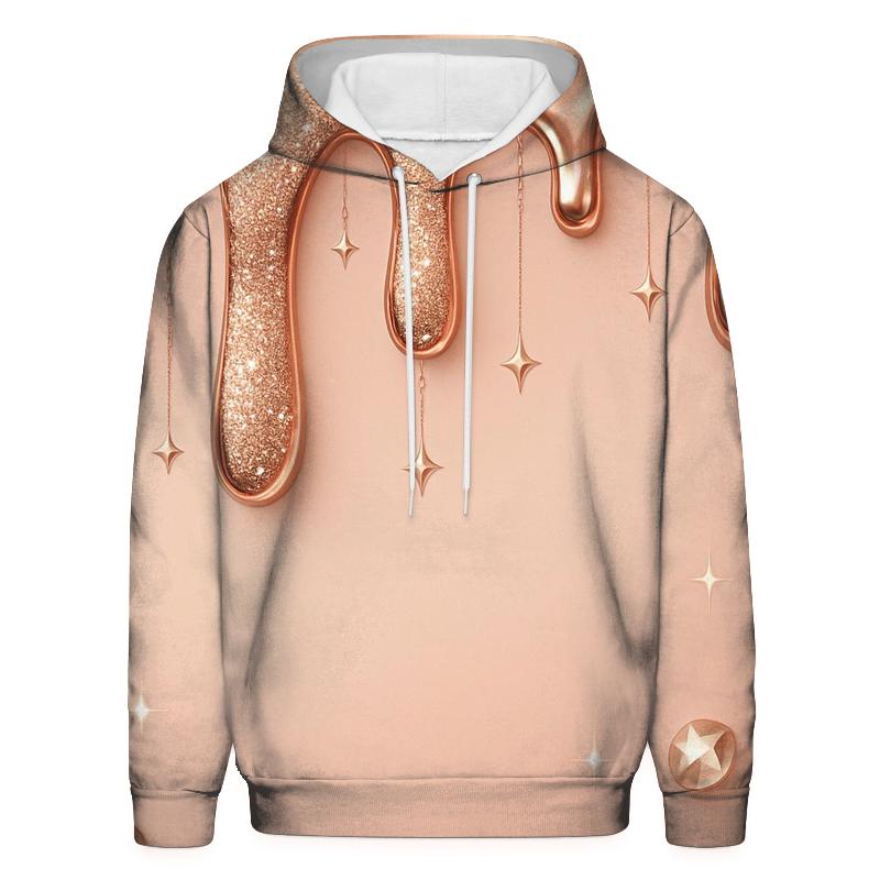 Rose Gold Liquid Luxe lightweight hoodies