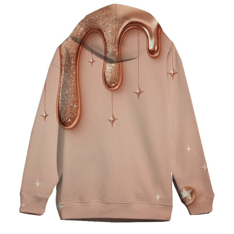 Rose Gold Liquid Luxe lightweight hoodies