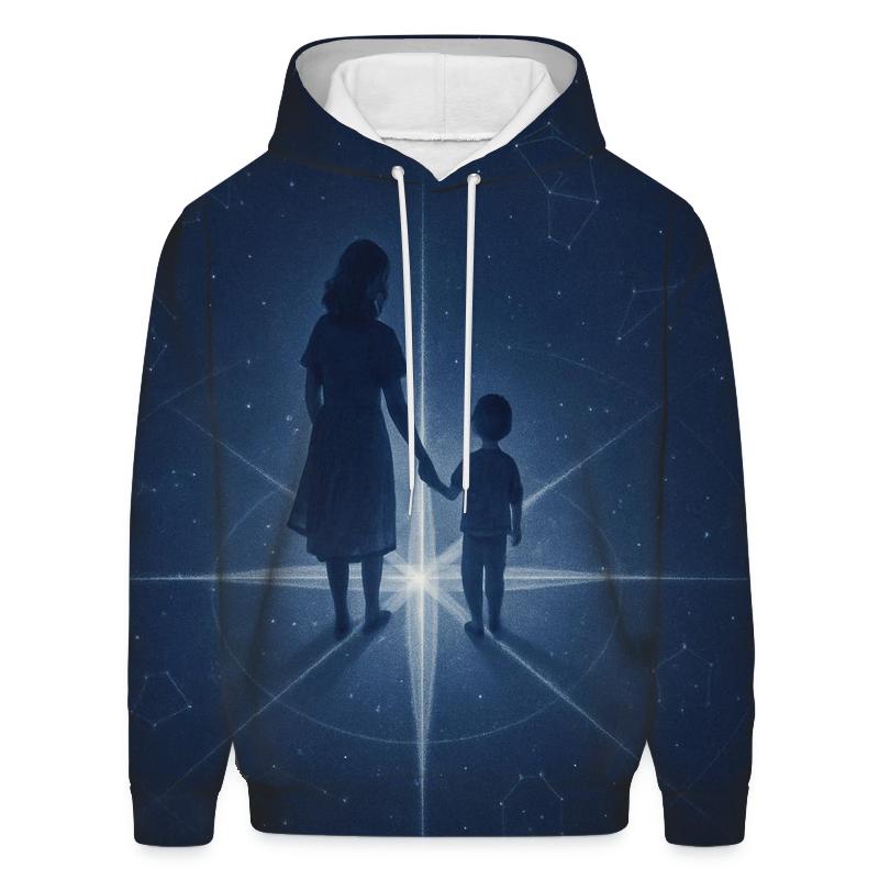 The Compass Of Her Heart A Love That Always Points Home heavyweight hoodies
