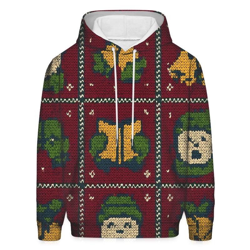Carolers Mitten Harmony Panel Design heavyweight hoodies