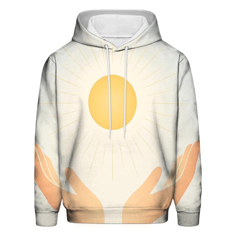 Open Hands Of Dawn Light designer hoodies