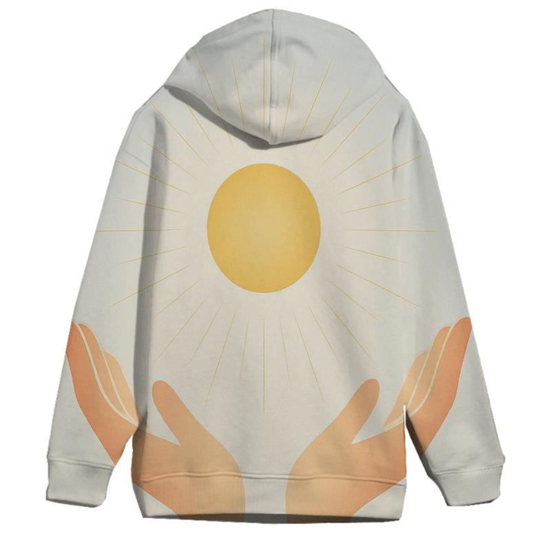 Open Hands Of Dawn Light designer hoodies