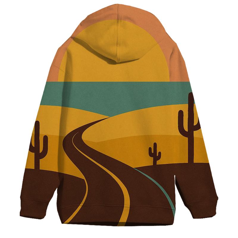 Desert Highway Sun And Horizon Bands hoodie styles
