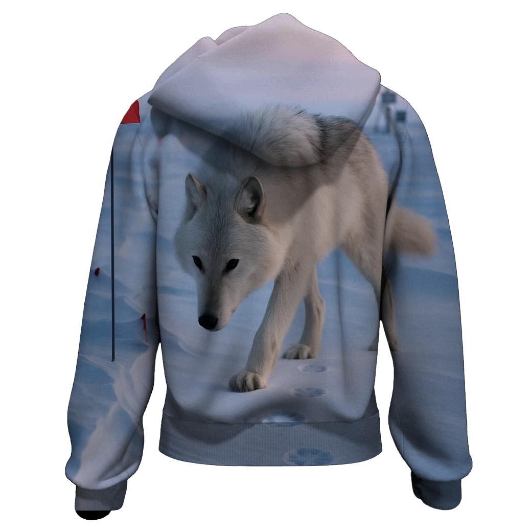 Ellesmere Ridge Arctic Wolf Survey Line custom hoodies
