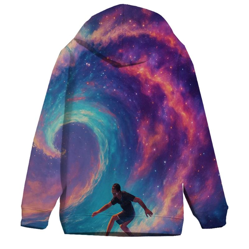 Nebula Wave Surf Session embroidered hoodies